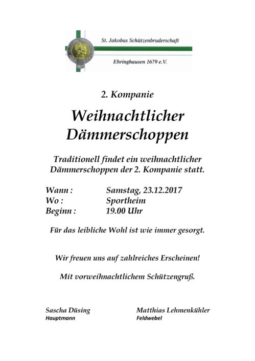 Dämmerschoppen 2017