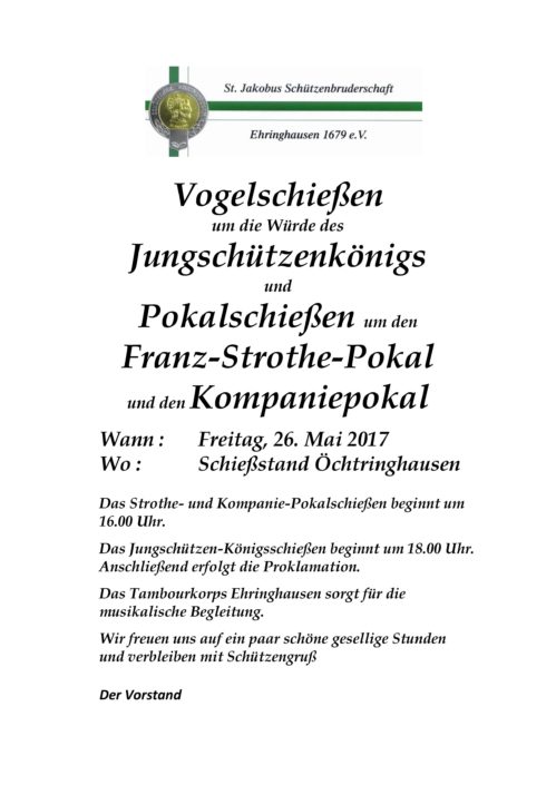 Pokalschießen 2017