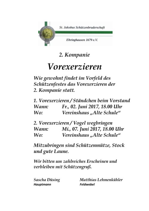 Vorexerzieren 2017